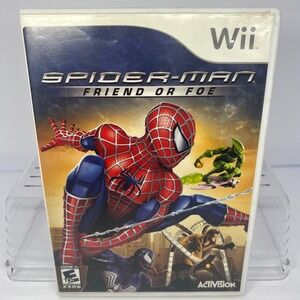Spider Man Friend or Foe Nintendo Wii Video Game Complete Disc Manual Case